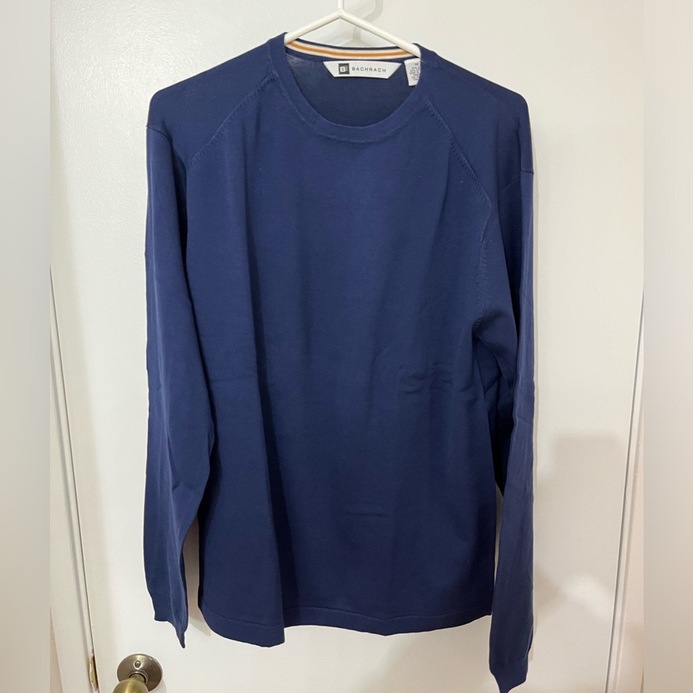 Bachrach Men’s Lightweight Sweater Size M Blue